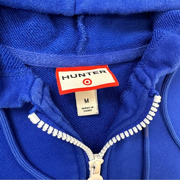 Hunter Target Collab Royal Blue Hooded Romper Women's Small Beachy Pockets M - Picture 12 of 13